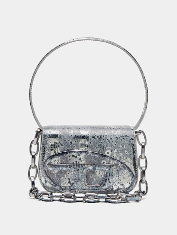 Женская сумка Diesel 1DR Shoulder Silver/Gun Metal