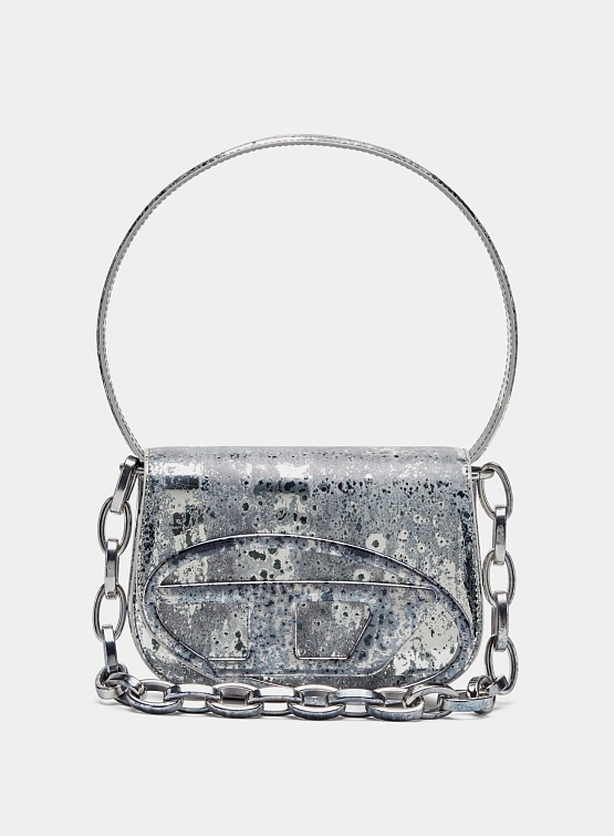 Женская сумка Diesel 1DR Shoulder Silver/Gun Metal