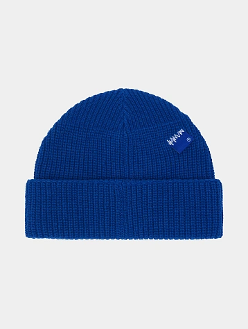 Шапка ADERERROR Sig BL Tag Beanie 01 Blue