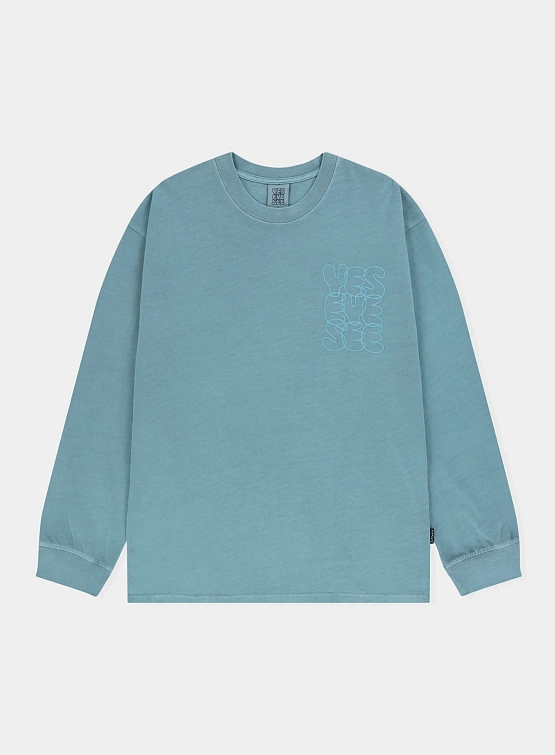 Лонгслив YESEYESEE C-Logo Pigment L/S Blue