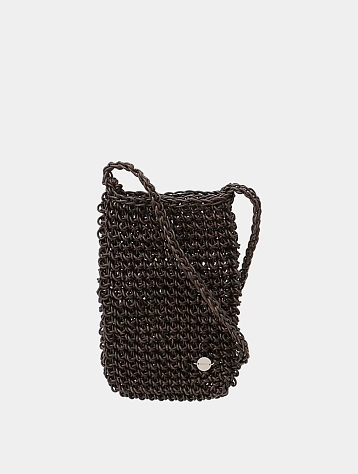 Сумка AMOMENTO Mini Handmade Leather Net Brown