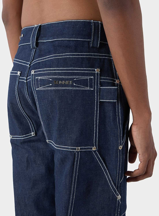 Джинсы Sunnei Rivetti Pants Raw