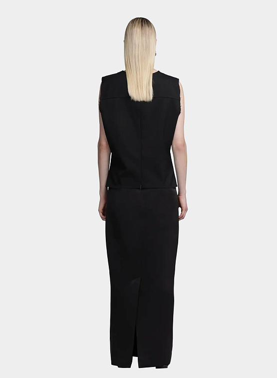 Топ entire studios Tell Tank Black Wool