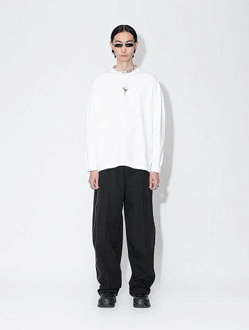 Лонгслив Han Kjøbenhavn Rose Boxy L/S Tee White