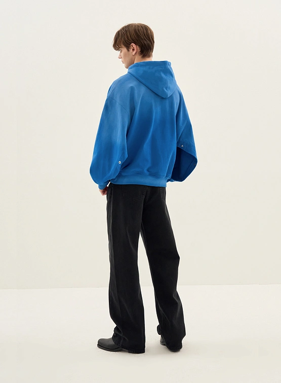 Худи System Oversize Drawstring Hood Blue