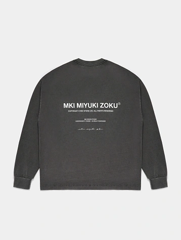 Лонгслив MKI MIYUKI ZOKU Design Studio L/S Pigment Black