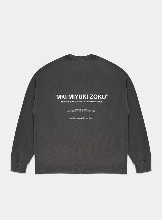 Лонгслив MKI MIYUKI ZOKU Design Studio L/S Pigment Black