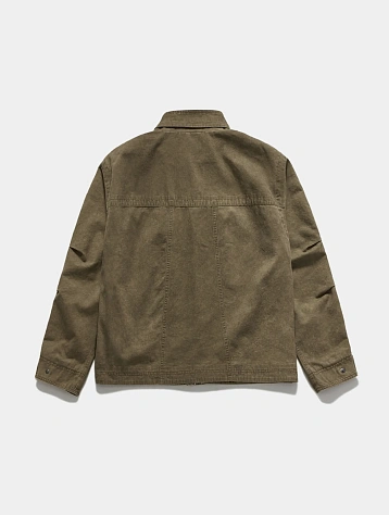 Овершот UNAFFECTED Stand Collar Washed Dusty Beige