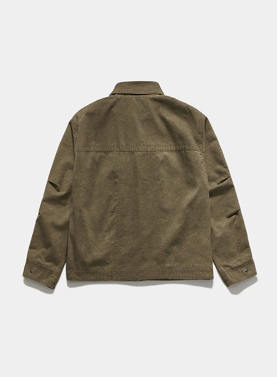 Овершот UNAFFECTED Stand Collar Washed Dusty Beige