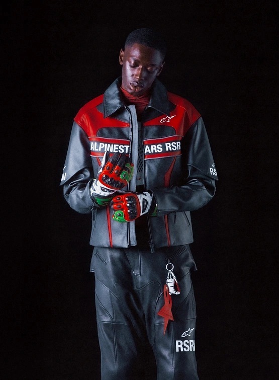 Кожаная куртка ALPINESTARS RSRV Hagaze Black/Red