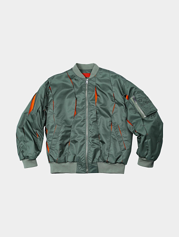 Бомбер Red September Green/Orange