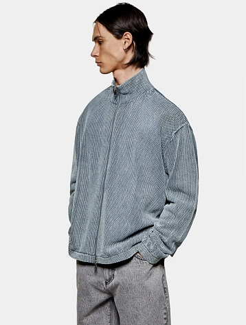 Кардиган MKI MIYUKI ZOKU Pigment Grey Loose Gauge Track