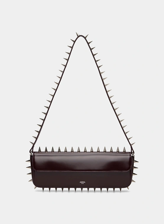 Сумка ABRA Spike Baguette Burgundy