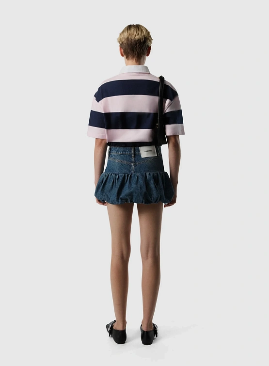 Женское Поло Coperni Striped Polo Pink/Blue