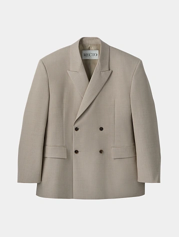 Пиджак Recto Signature Hourglass Double Breasted Sepia Beige