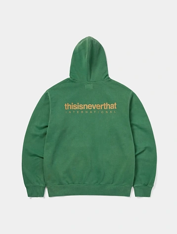 Зип-худи thisisneverthat INTL. Logo Zip Up Deep Green