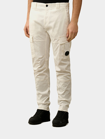 Брюки C.P. Company Stretch Sateen Lens Cargo Gauze White