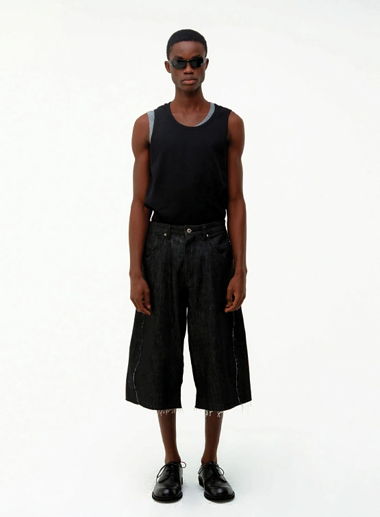 Майка COOR Scoop-Neck Ribbed Tank Black