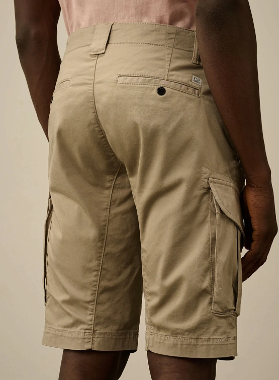 Шорты C.P. Company Stretch Sateen Cargo Vintage Khaki