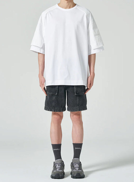 Футболка JUUN.J Layered Detail T-Shirt White