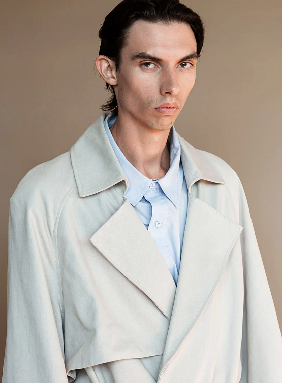 Тренч entire studios Goodman Trench Light Grey