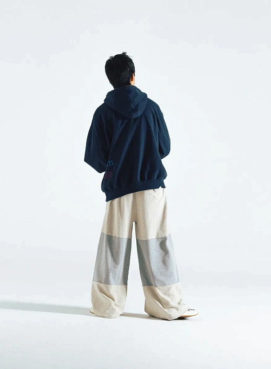 Брюки ANGLAN Reverse Panel Wide Sweat Grey