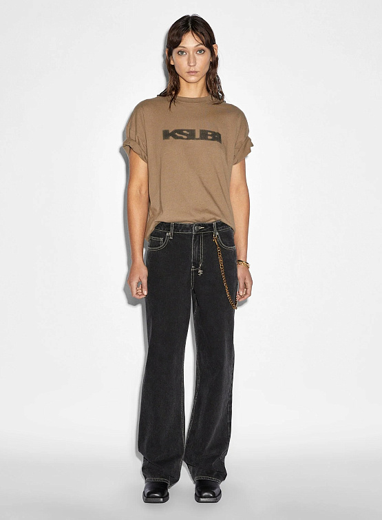 Женская футболка Ksubi Sott Static Oh G Ss Tee Khaki