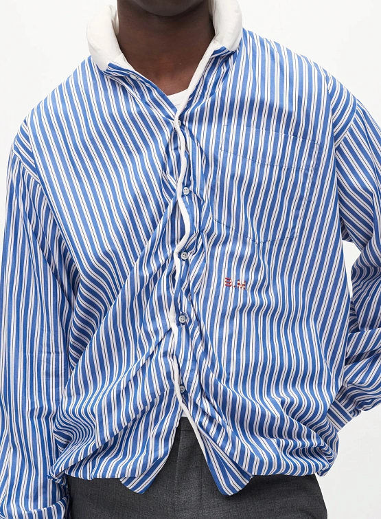 Рубашка Bluemarble Striped Pillow Shirt Blue