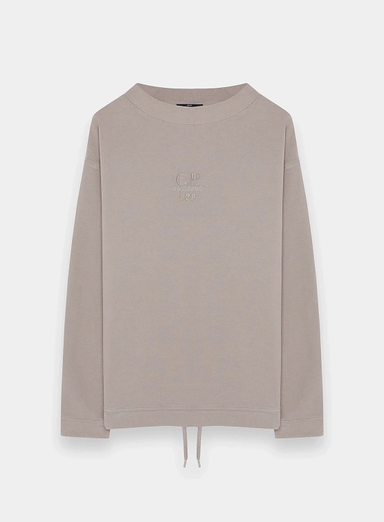 Свитшот C.P. Company Diagonal Fleece Boxy Vintage Khaki