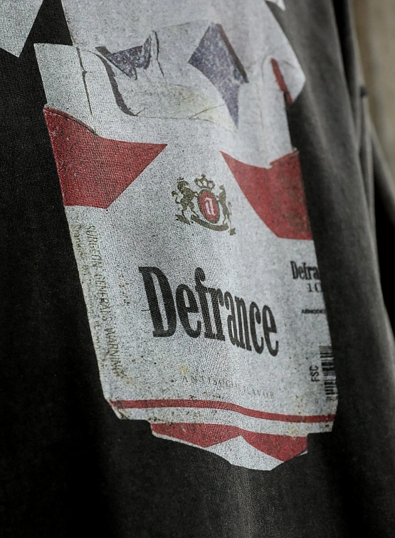 Футболка ARNODEFRANCE 'Antisocial Flavor Red' Washed Black