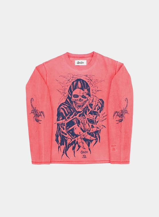 Лонгслив Daze x AA Good Luck Red