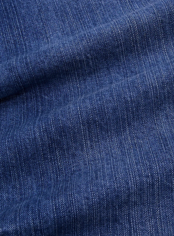 Джинсы ANGLAN Lap Pleated Washed Denim Washed Blue