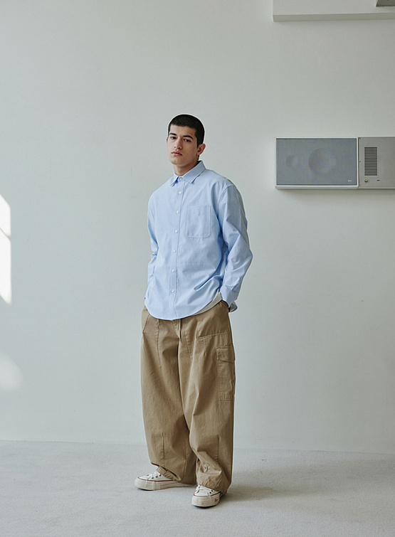 Рубашка FrizmWORKS Og Oxford Oversized Shirt Blue