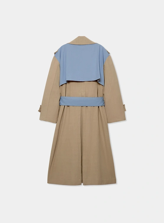 Тренч KidSuper Painted Girl Trench Coat Beige