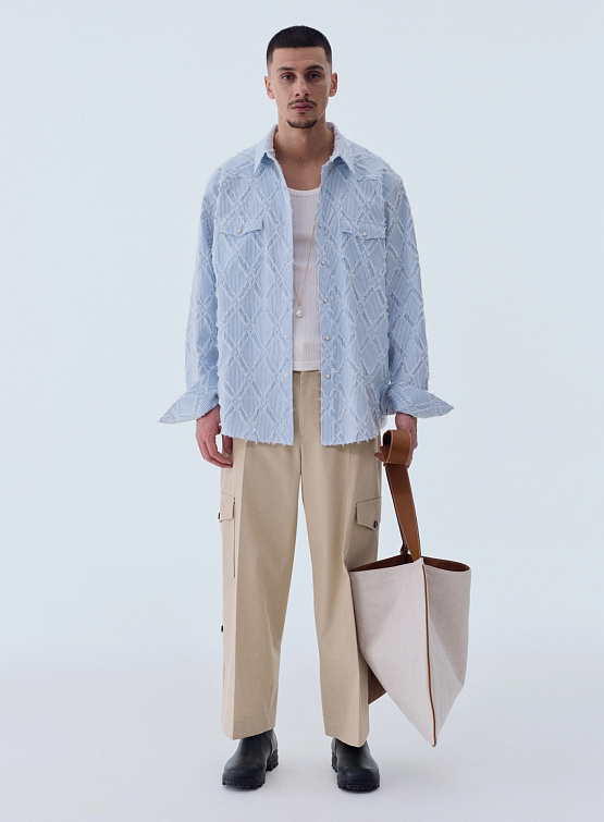 Брюки Recto Corte Roll Up Cargo Pants Light Beige