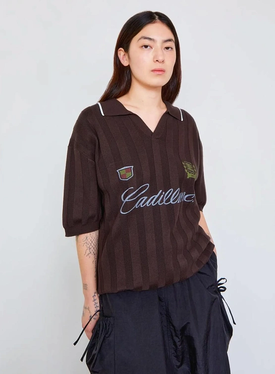 Поло LMC Mesh Knit Polo Shirt Brown