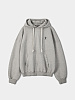 Худи ANGLAN x ESEELMI Damage Sweat Hoodie Melange Grey