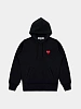 Худи Comme des Garçons PLAY Red Heart Black