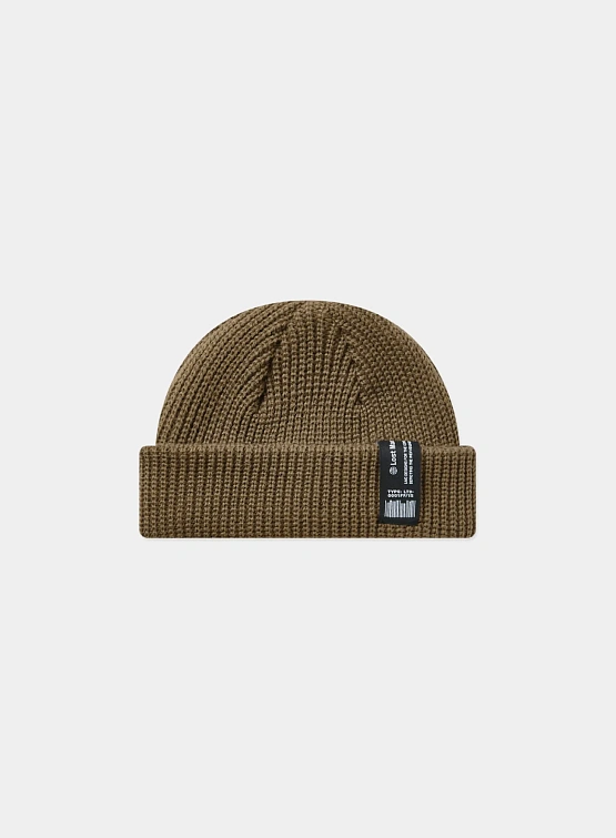 Шапка LMC Label Short Beanie Brown