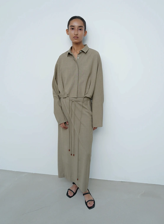 Женская юбка LE17SEPTEMBRE Pencil Midi Beige