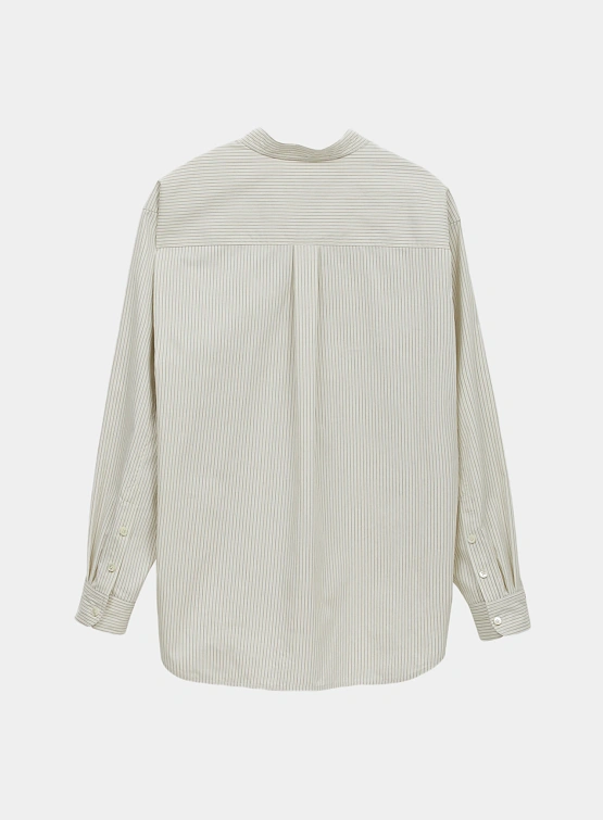 Рубашка Recto Fabio Multi Stripe China Collar Shirt Ivory