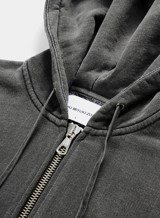 Зип-худи MKI MIYUKI ZOKU Uniform Zip Hoody Pigment Black