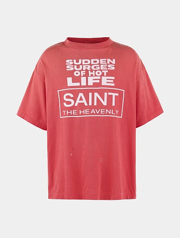 Футболка SAINT MXXXXXX SS Tee Erupting Pink Red