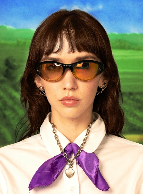 Очки Bonnie Clyde Angel Black & Yellow Tint