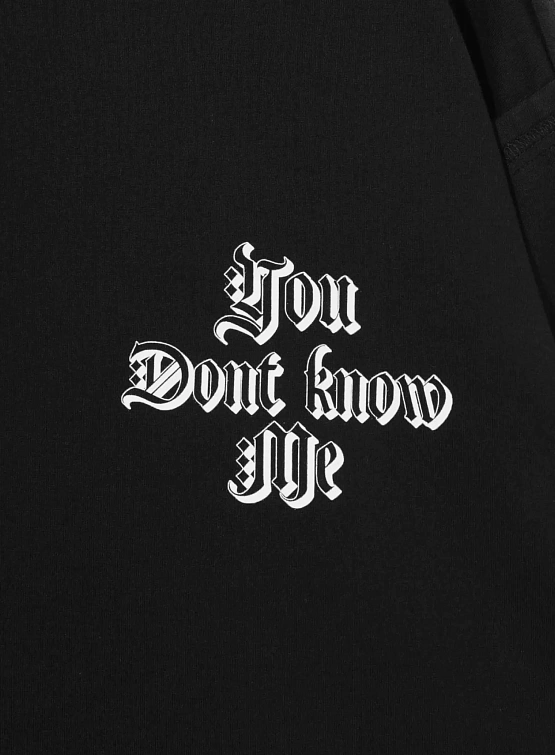 Лонгслив UNDERCOVER Cotton Seam-Out Design Black