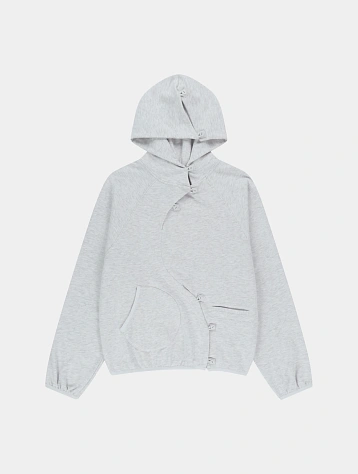 Худи SAN SAN GEAR Button Hoodie White Melange