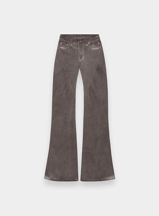 Женские брюки RICK OWENS Drkshdw Bias Bootcut Dust