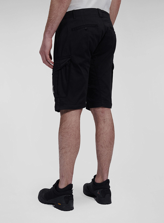 Шорты C.P. Company Stretch Sateen Cargo Shorts Black