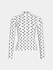 Женская водолазка Marine Serre Recycled Moon Second Skin White