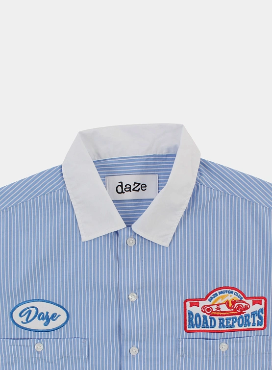Рубашка Daze Road Reports Blue/White